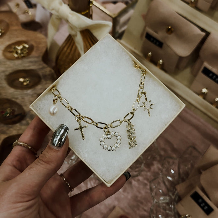 Micro Pave Mama Charm