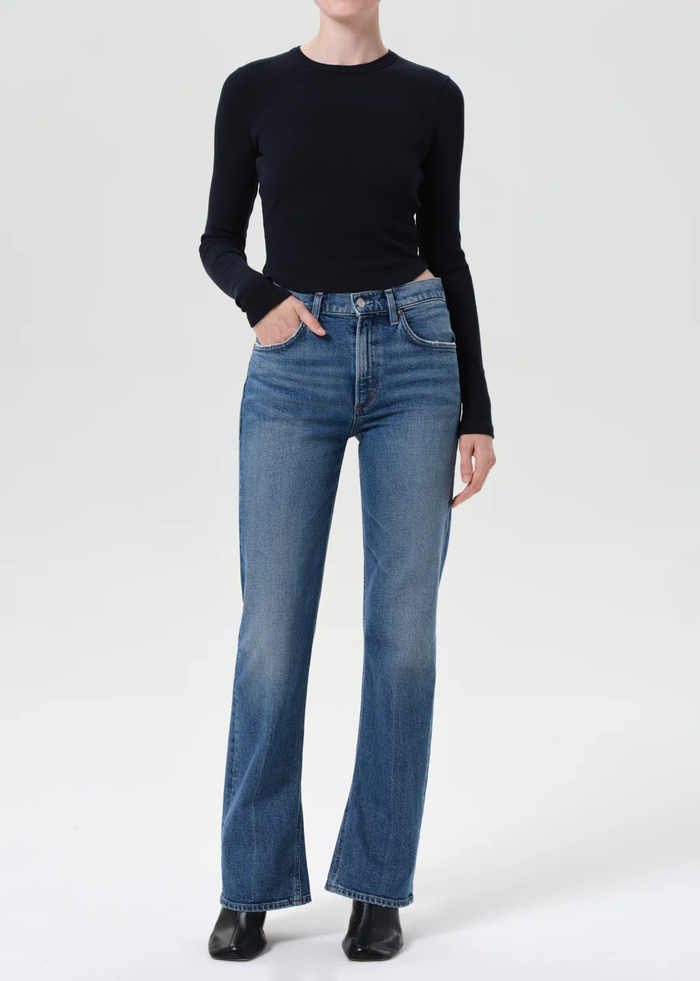Mid Rise Kick Boot Jeans - Curve