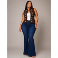 "Mikki "PLUS SIZE BUTTTON DETAIL VEST