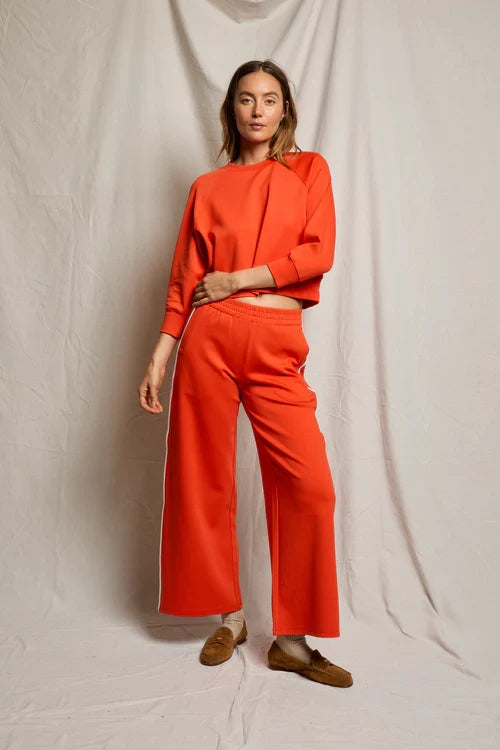 Mikos Wide Leg Pant - Tomato