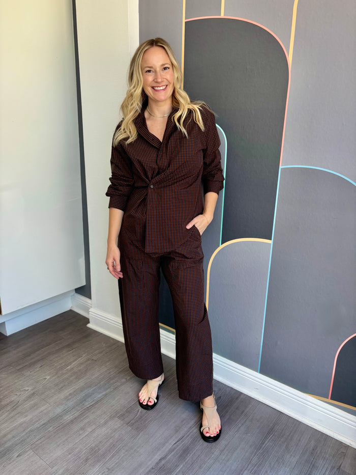 Mila Button Down Wrap Top