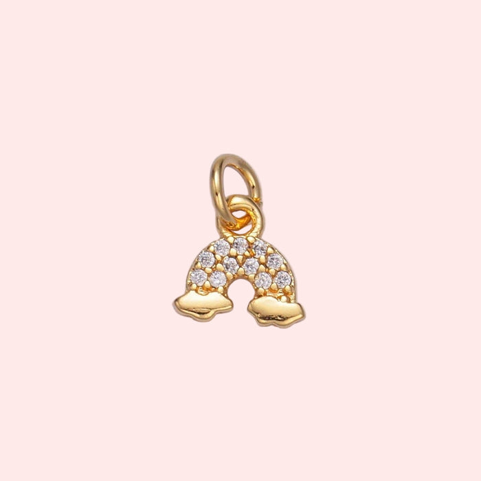 Mini CZ Rainbow Charm