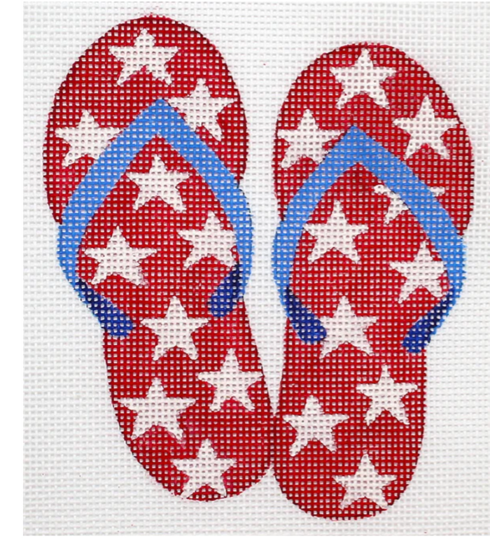Mini Patriotic Flip Flops