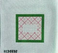 Monogram Square (Pink & Green)