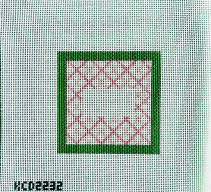 Monogram Square (Pink & Green)