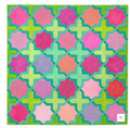 Moroccan Tiles - Crosses and Stars in Bright Pastels