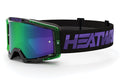 Heat Wave Visual MXG 250 Motorsport Goggle in the Hydro Digger color way with a Piff lens.