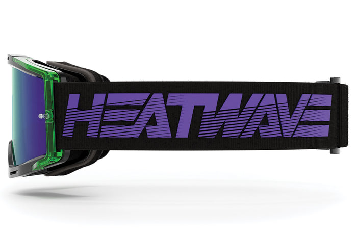 Heat Wave Visual MXG 250 Motorsport Goggle in the Hydro Digger color way with a Piff lens.