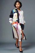 N by nancy BUTTON-DOWN DRESS W5950