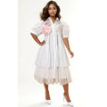N by Nancy FLOWER APPLIQUE DRESS