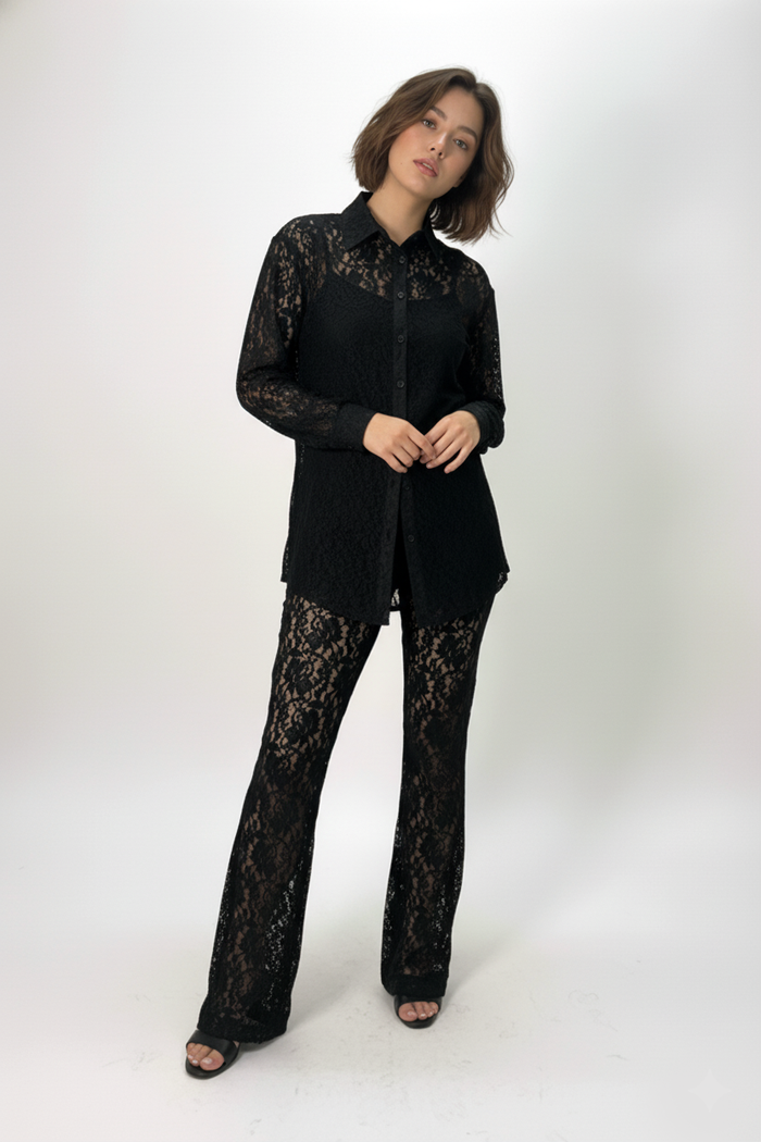 N by Nancy  LACE CO-ORD TOP/PANT SET