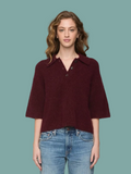 Nadya Boxy Polo Sweater