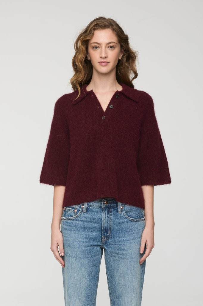 Nadya Boxy Polo Sweater