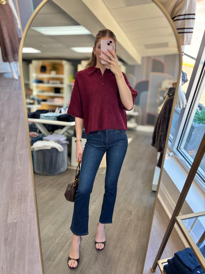 Nadya Boxy Polo Sweater