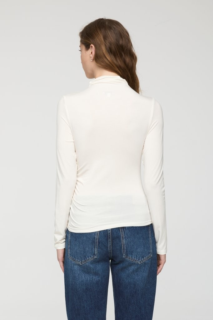Nathalia Draped Mock Neck