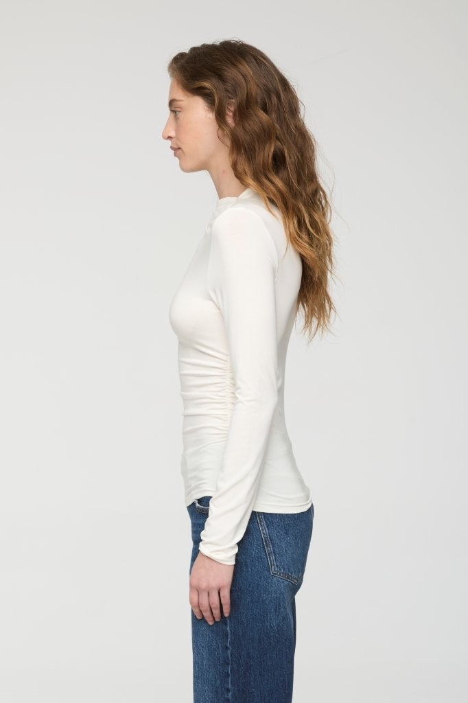 Nathalia Draped Mock Neck
