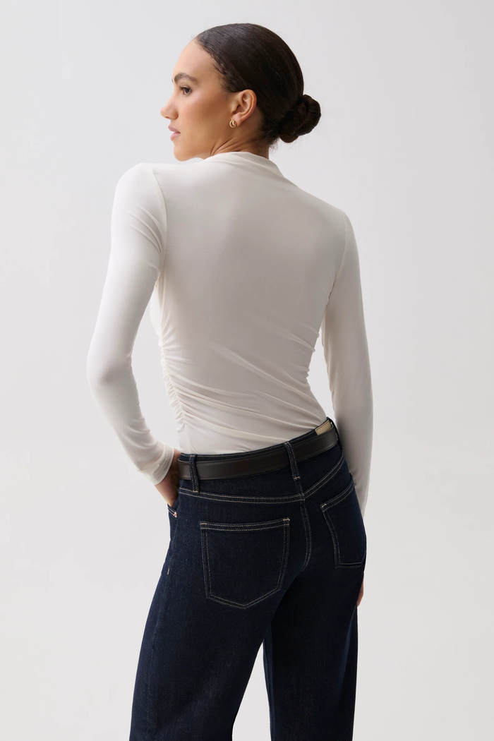 Nathalia Draped Mock Neck