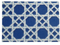 Navy Canning Pattern Clutch