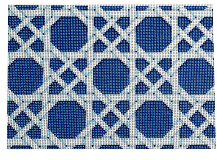 Navy Canning Pattern Clutch