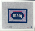 Navy, Lilac, Pink Key Corner Mahjong Insert