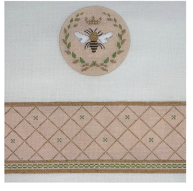 Needlepoint Box Round Queen Bee