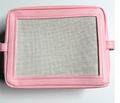 Needlepoint Pre-Finished Stitch-A-Bag in Pink