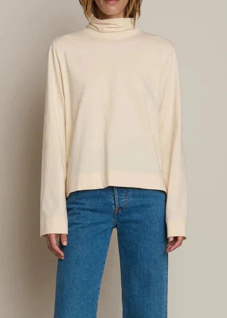 Neo Mock Neck T-Shirt - Parchment