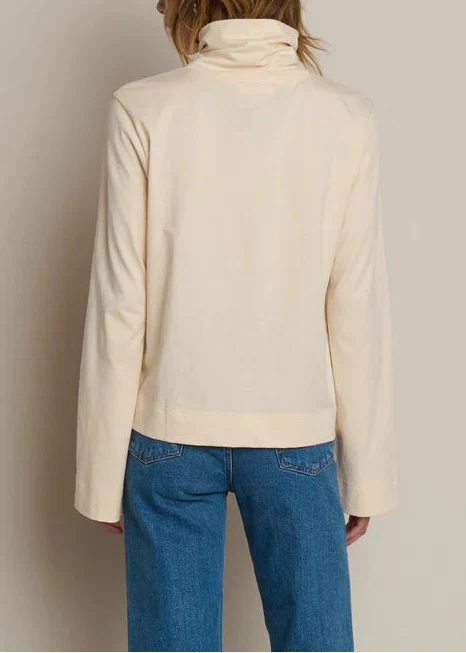 Neo Mock Neck T-Shirt - Parchment