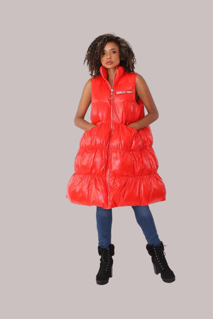 New Black Puffer Vest - 81585
