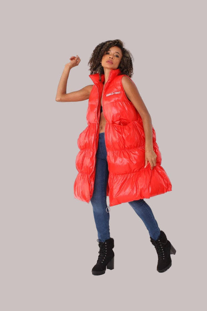 New Black Puffer Vest - 81585