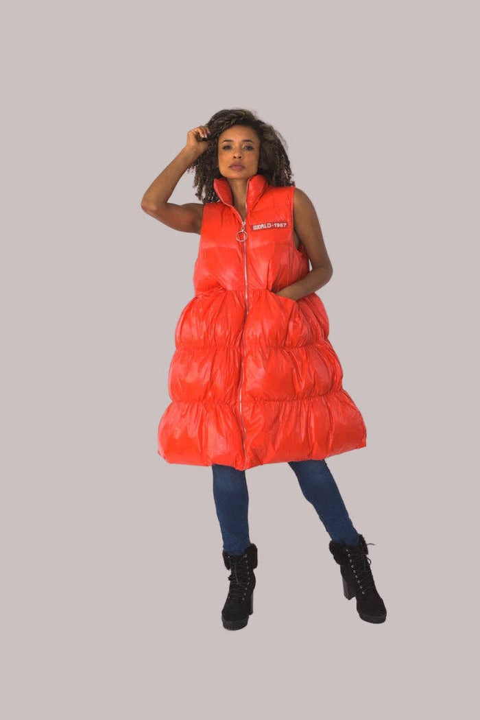 New Black Puffer Vest - 81585