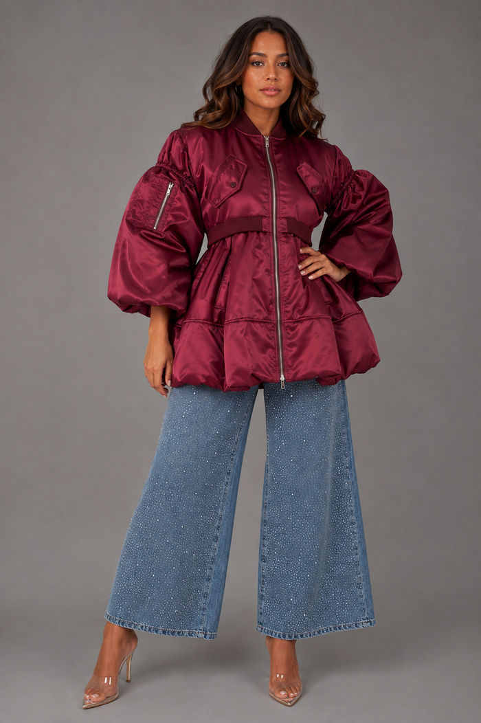 New Woven Jacket with Contrasting Lining – Style 82337