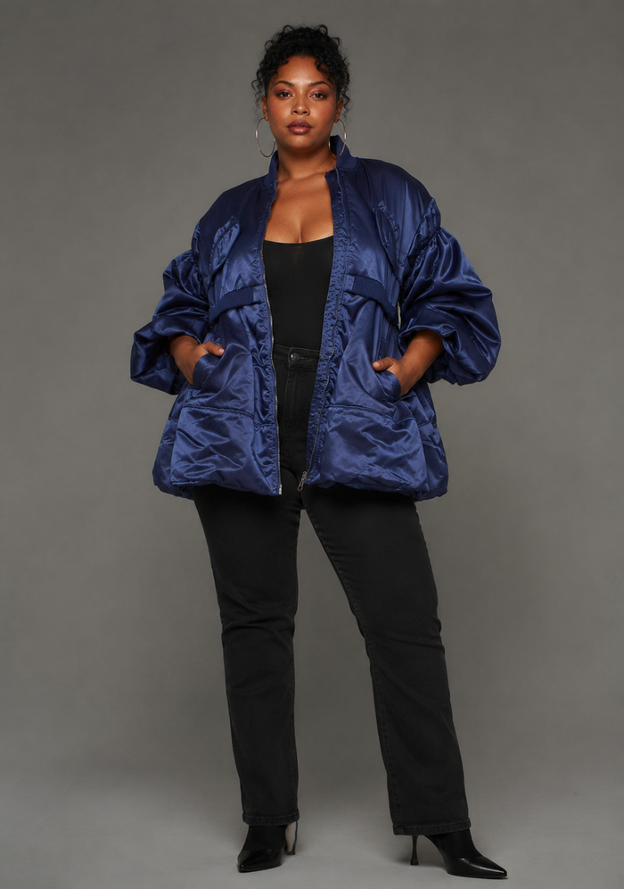 New Woven Jacket with Contrasting Lining – Style 82337