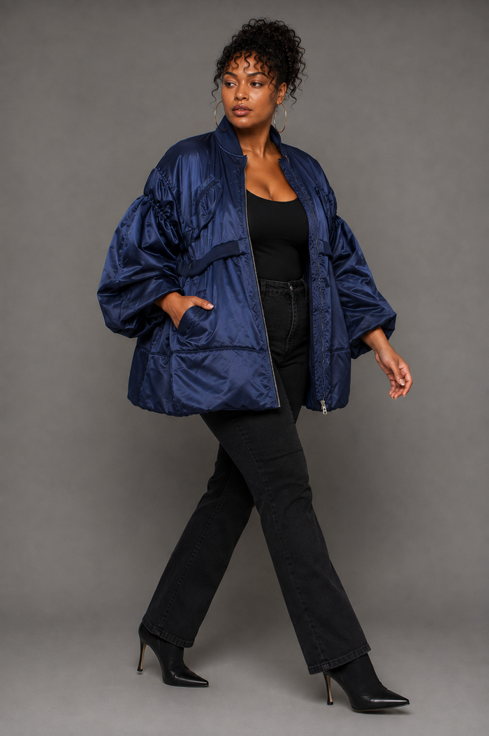 New Woven Jacket with Contrasting Lining – Style 82337