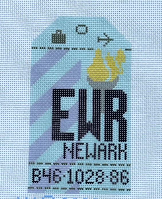 Newark Retro Travel Tag
