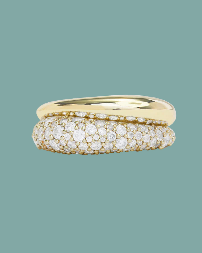 Norah Loves A Pave Double Ring