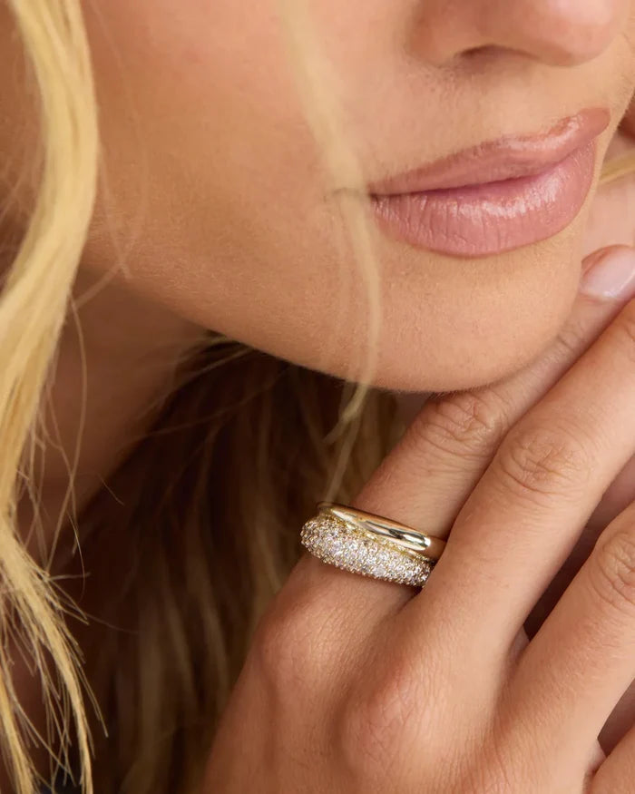Norah Loves A Pave Double Ring