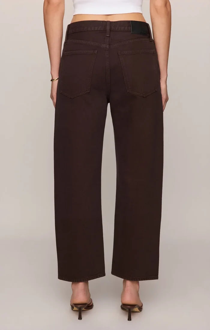 Off Duty Denim Bowed Ankle - Gilded Umber