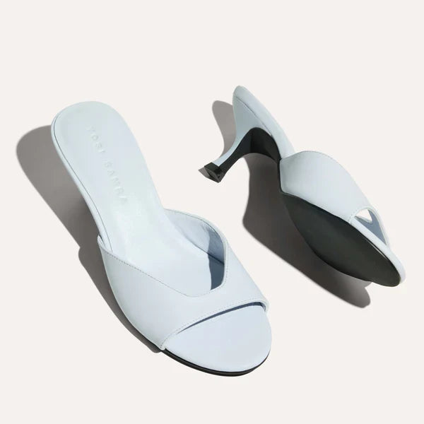 Opal Kitten Heel - Sky Leather