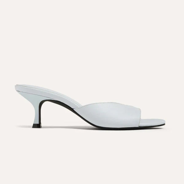 Opal Kitten Heel - Sky Leather