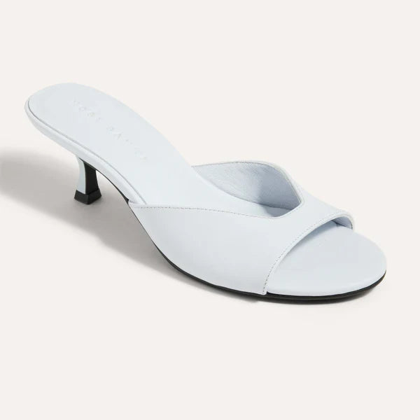 Opal Kitten Heel - Sky Leather