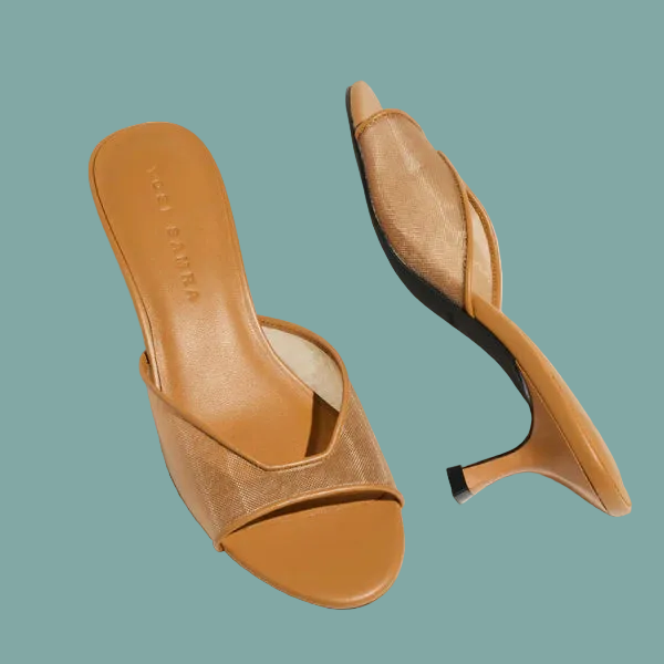 Opal Kitten Heel - Whiskey Mesh
