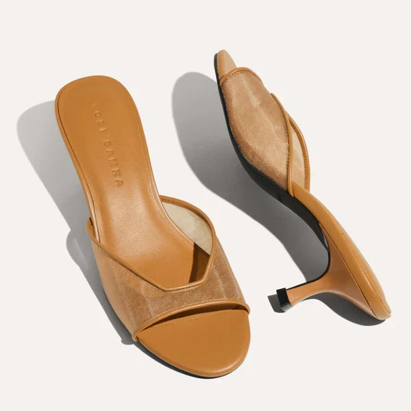 Opal Kitten Heel - Whiskey Mesh