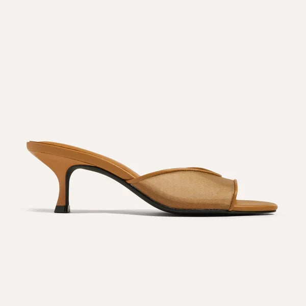 Opal Kitten Heel - Whiskey Mesh