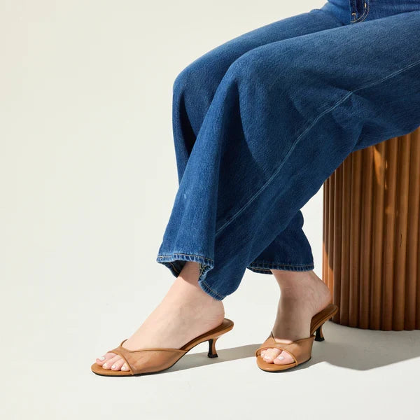 Opal Kitten Heel - Whiskey Mesh
