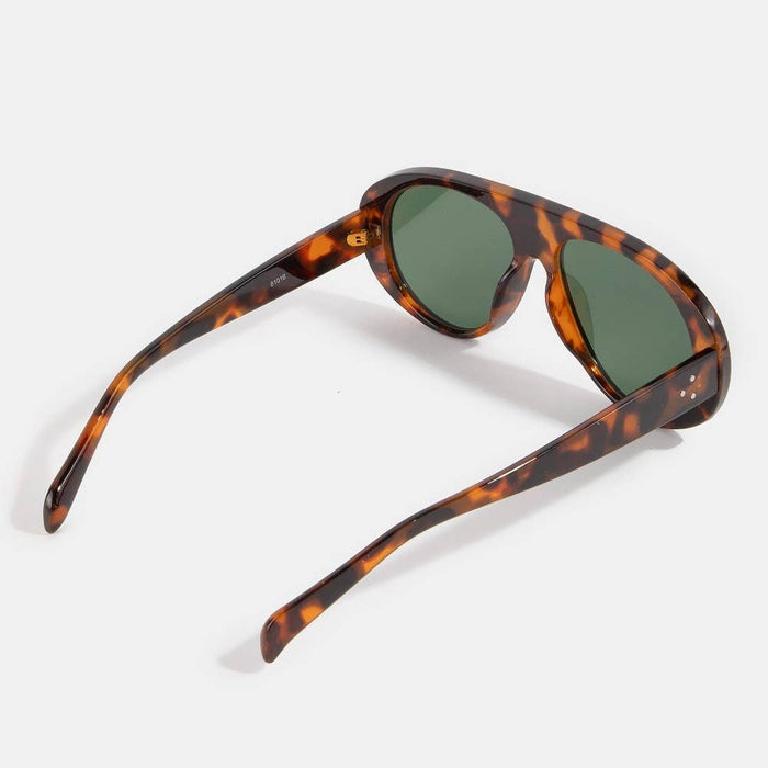 Oversized Shield Aviator Sunglasses Set