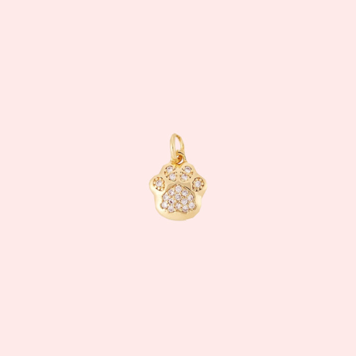 Pavé Paw Print Charm
