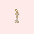 Pavé Pup Bone Charm