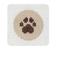 Paw Print Brown on Tan Insert