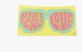Peace and Love Eyeglass Case